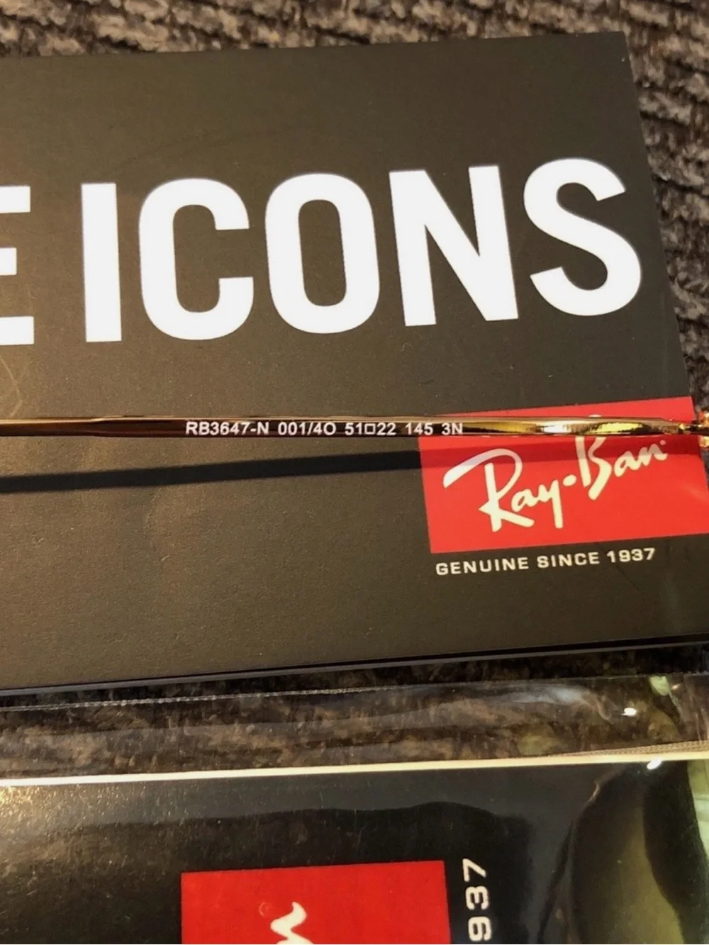 Ray-Ban Gold Frame Sunglasses with Blue Mirror Lenses and White Trim